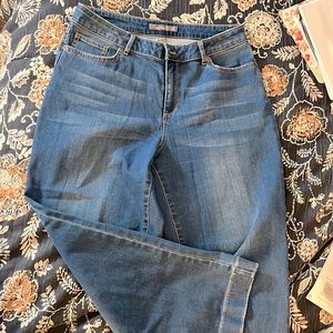 Garnet Hill Wide  cropped jeans